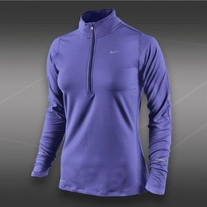 Nike element jacket. 1/2 zip lavender